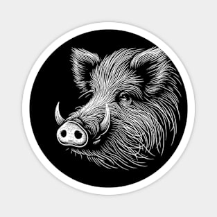 Wild Boar Sketch Magnet